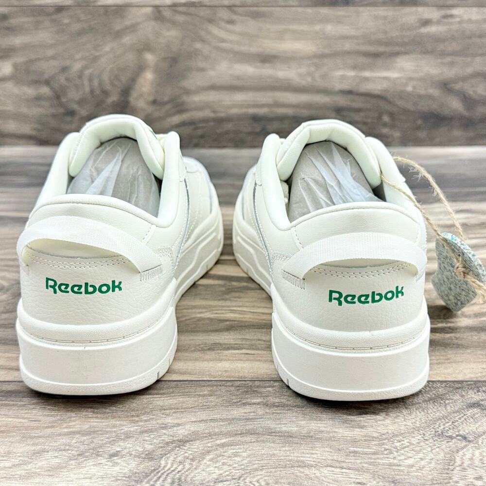 NIB Reebok 8.5M 39 Tech G Geo 90s Womens Sneakers Chalk White Green Retro - Picture 7 of 12